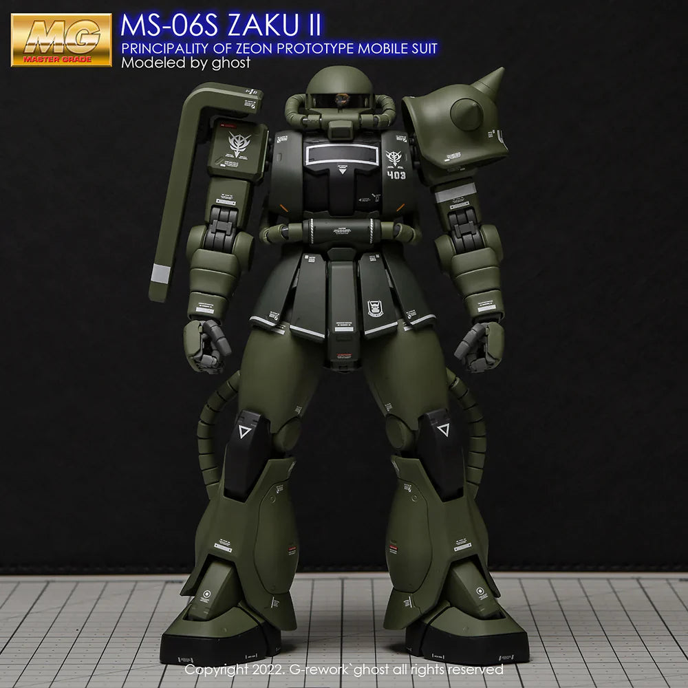 G-Rework 1/100 MG Zaku II 2.0 Custom Decals