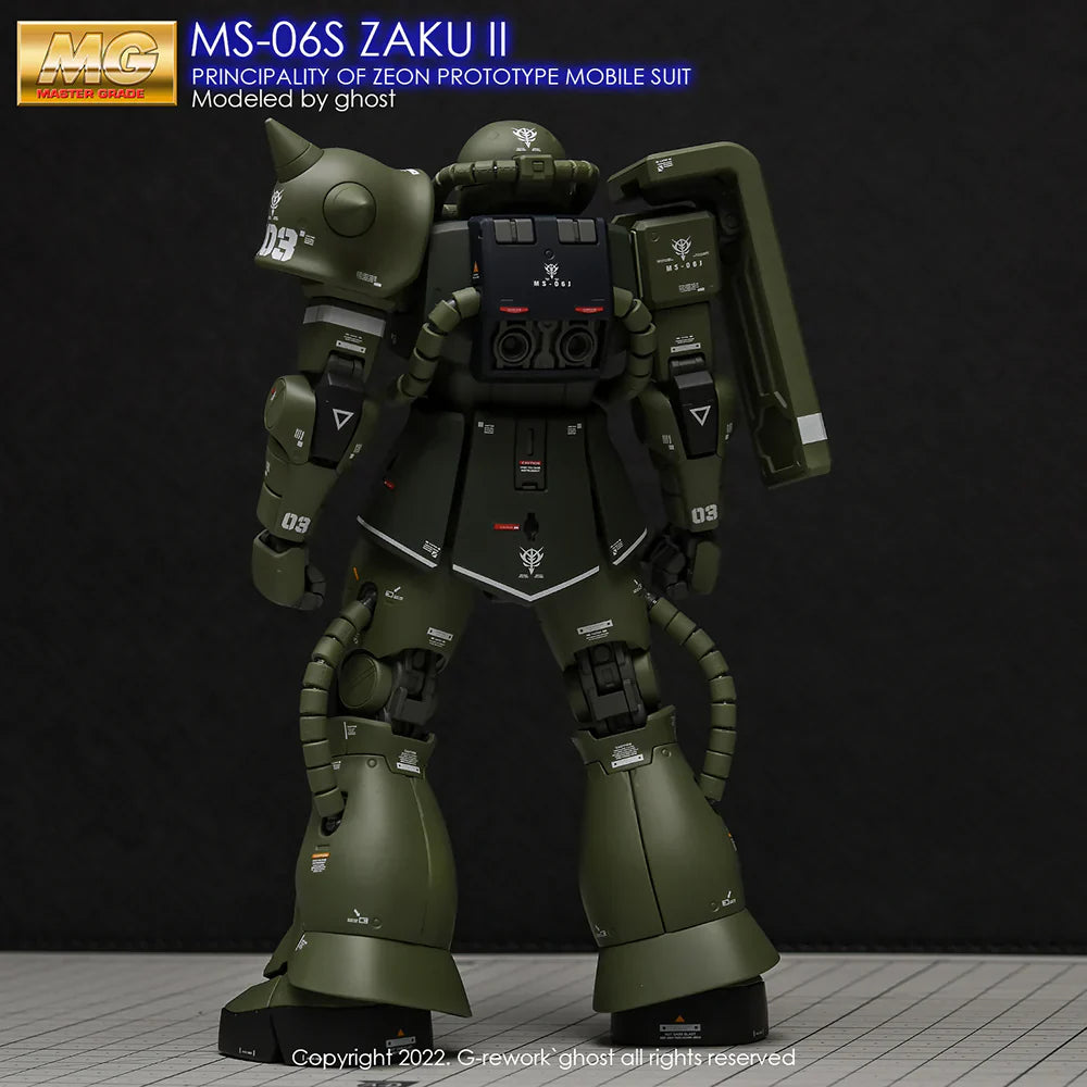 G-Rework 1/100 MG Zaku II 2.0 Custom Decals
