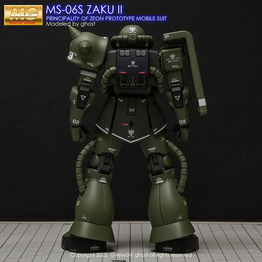 G-Rework 1/100 MG Zaku II 2.0 Custom Decals