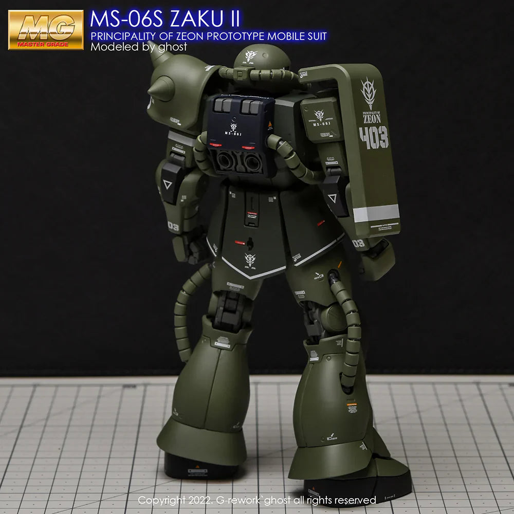 G-Rework 1/100 MG Zaku II 2.0 Custom Decals