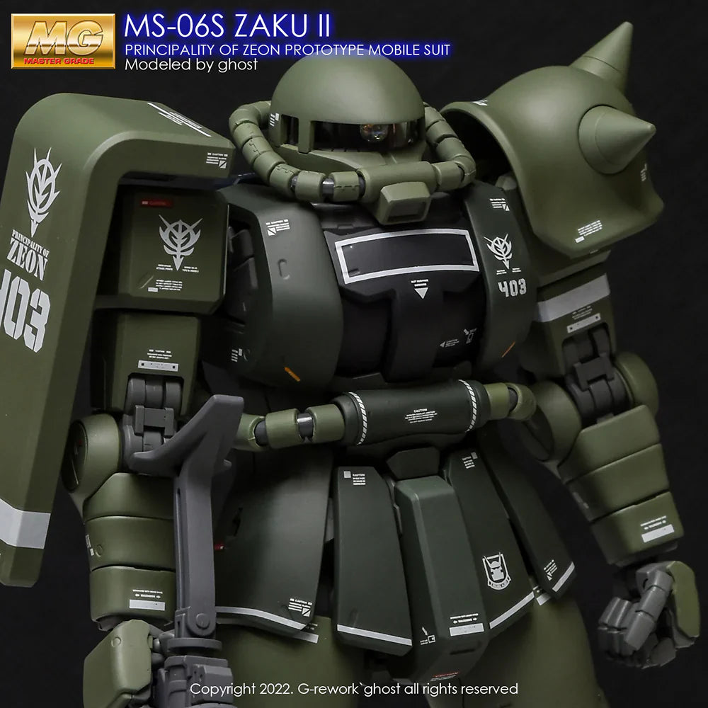 G-Rework 1/100 MG Zaku II 2.0 Custom Decals