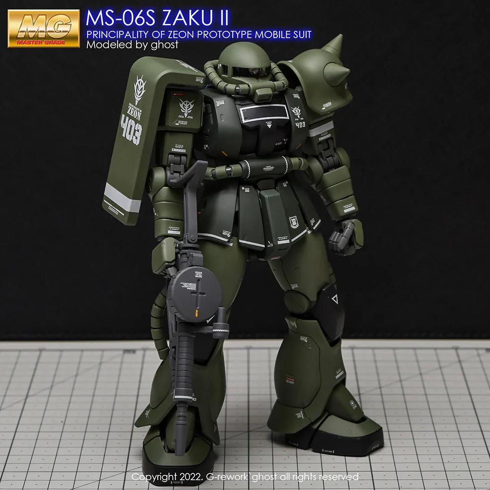 G-Rework 1/100 MG Zaku II 2.0 Custom Decals