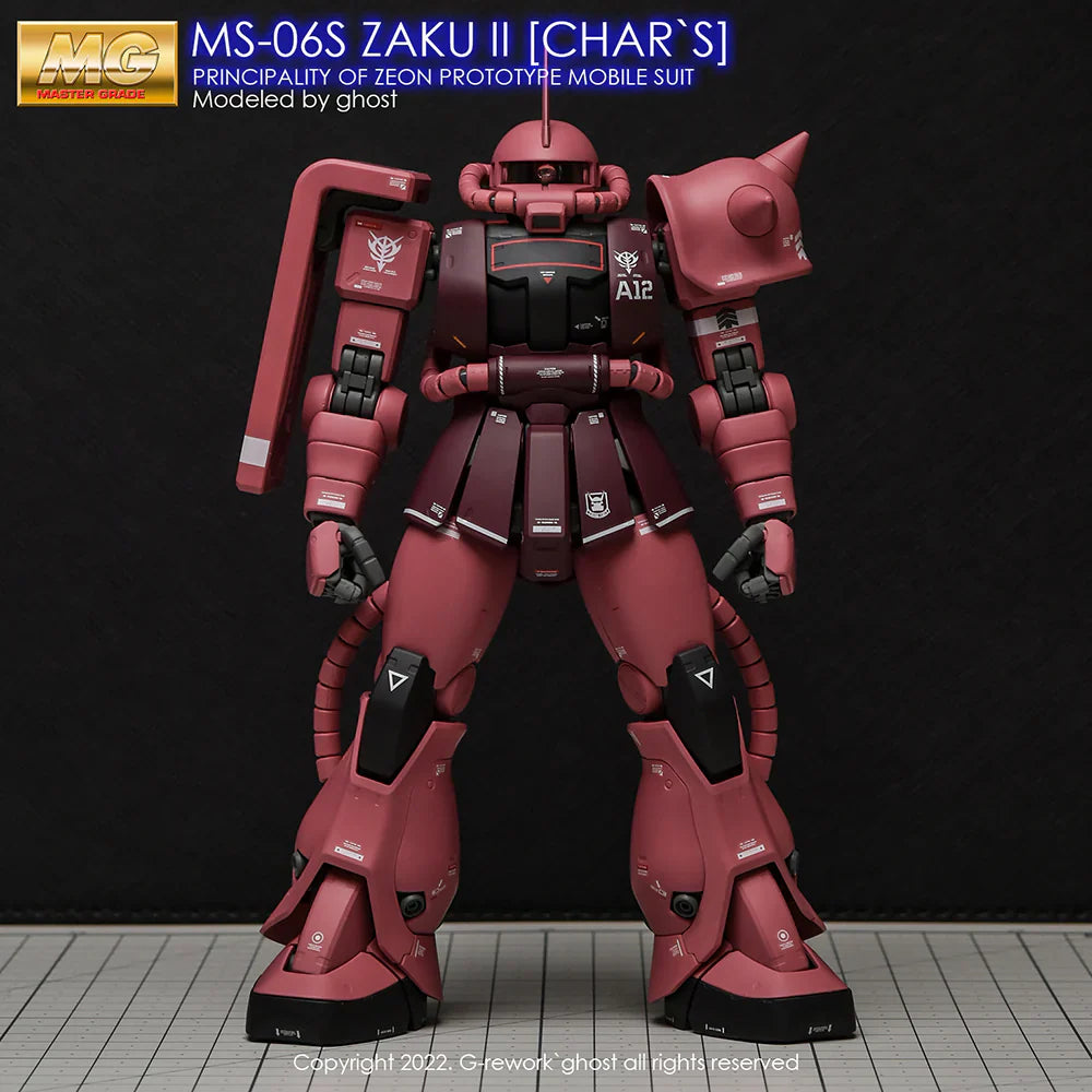 G-Rework 1/100 MG Char’s Zaku II 2.0 Custom Decals