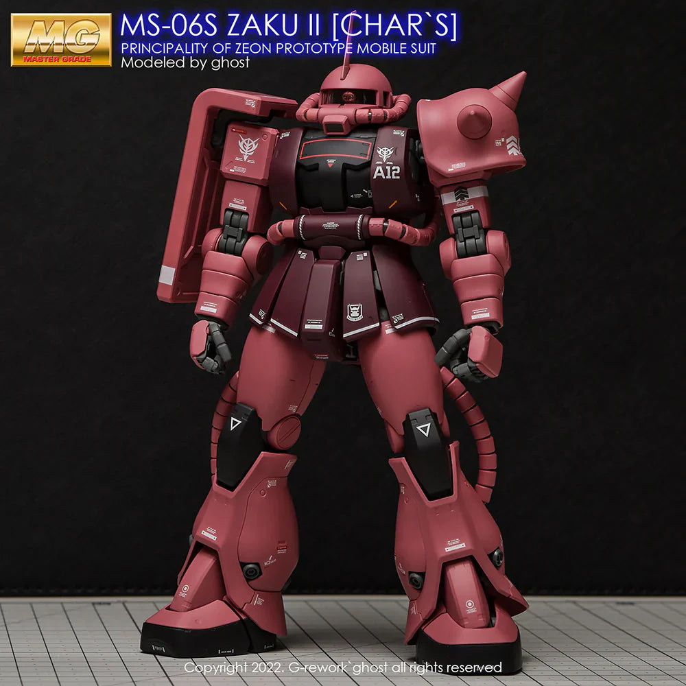 G-Rework 1/100 MG Char’s Zaku II 2.0 Custom Decals