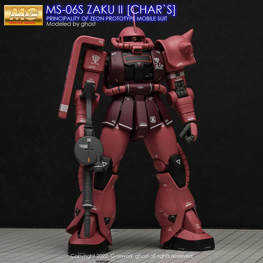 G-Rework 1/100 MG Char’s Zaku II 2.0 Custom Decals