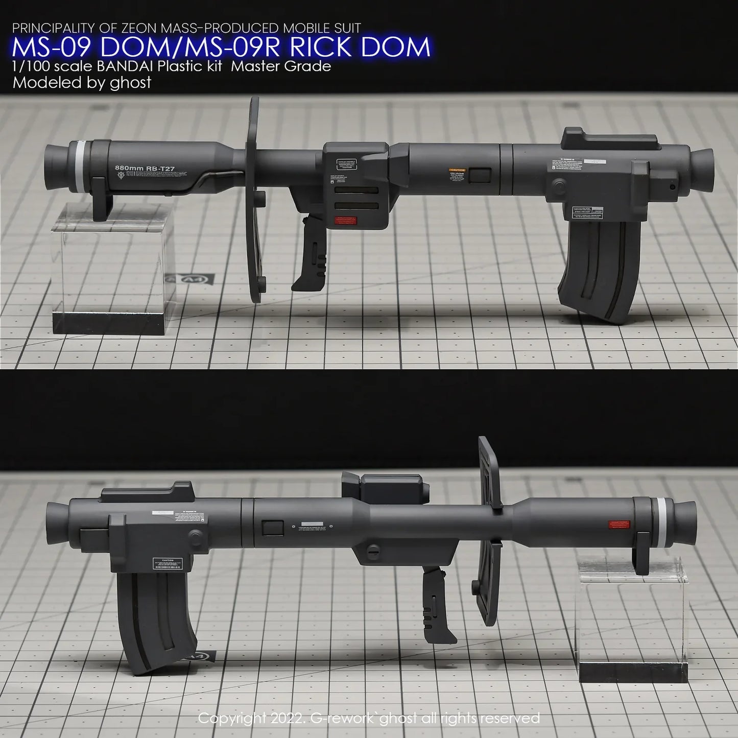 G-Rework 1/100 MG Dom 1.5/Rick Dom 1.5 (Select) Custom Decals