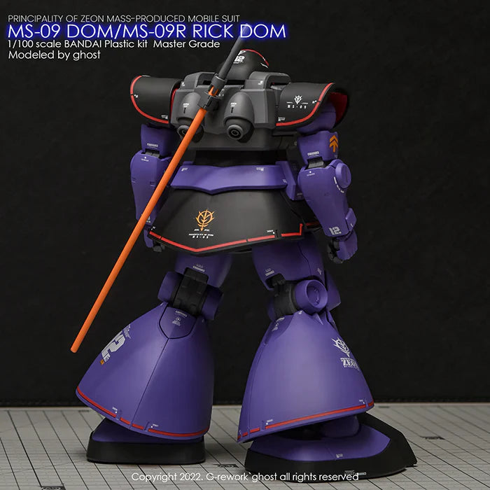 G-Rework 1/100 MG Dom 1.5/Rick Dom 1.5 (Select) Custom Decals