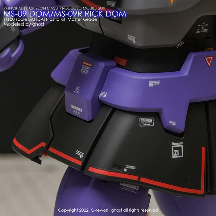 G-Rework 1/100 MG Dom 1.5/Rick Dom 1.5 (Select) Custom Decals