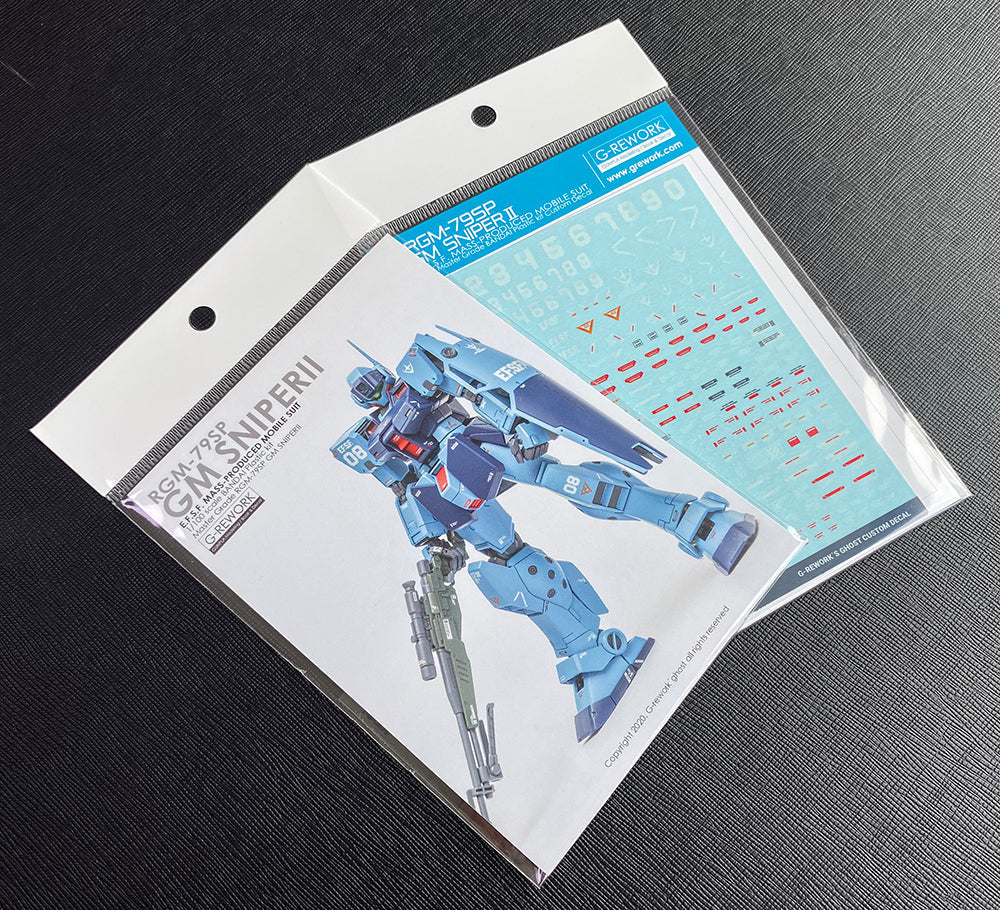 G-Rework 1/100 MG GM Sniper II Custom Decals