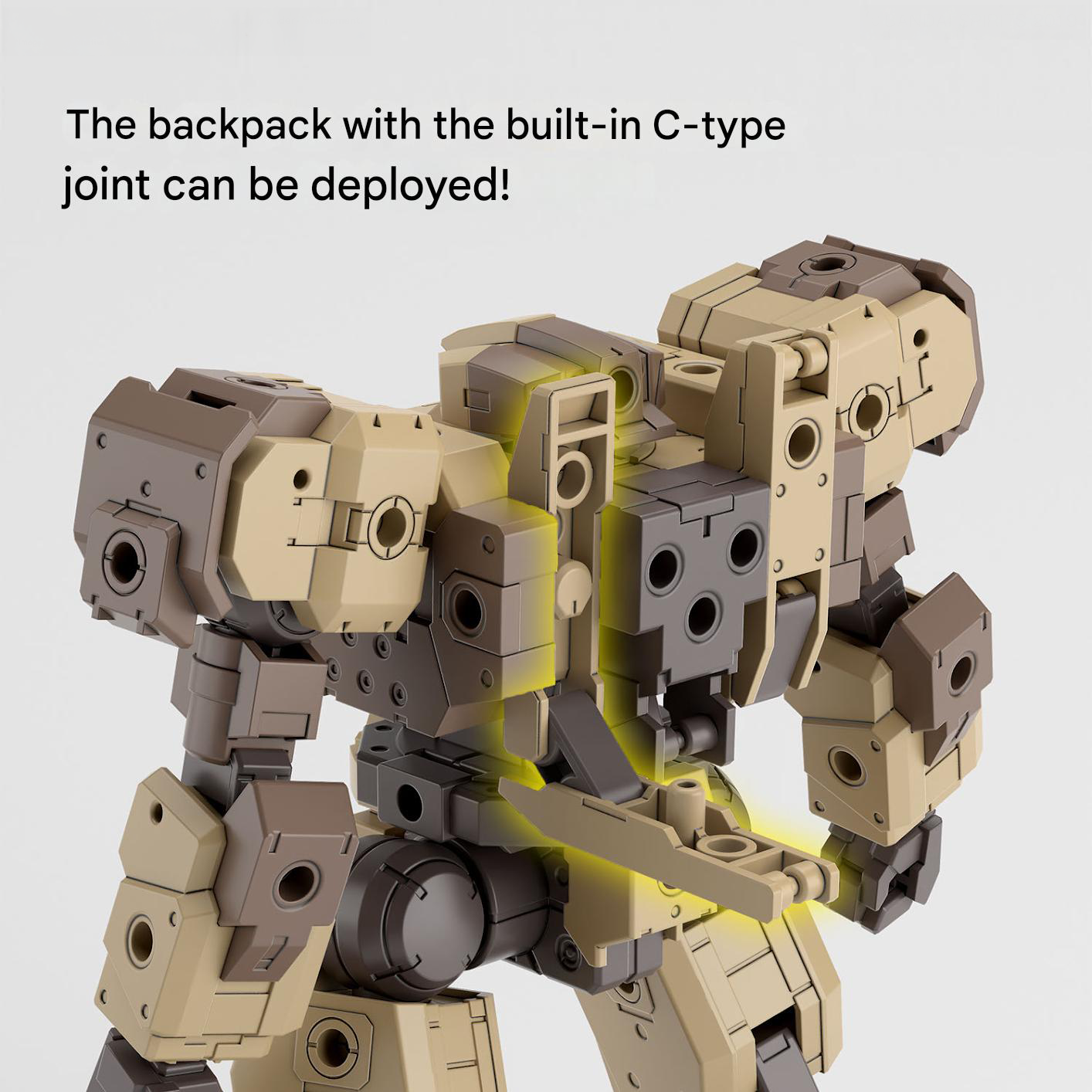 Bandai 1/144 30MM eEXM-9 Baskyrotto (Brown) Model Kit