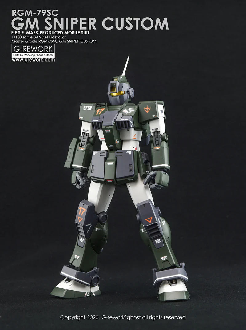 G-Rework 1/100 MG RGM-79SC GM Sniper Custom Decals