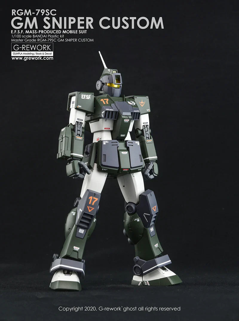 G-Rework 1/100 MG RGM-79SC GM Sniper Custom Decals