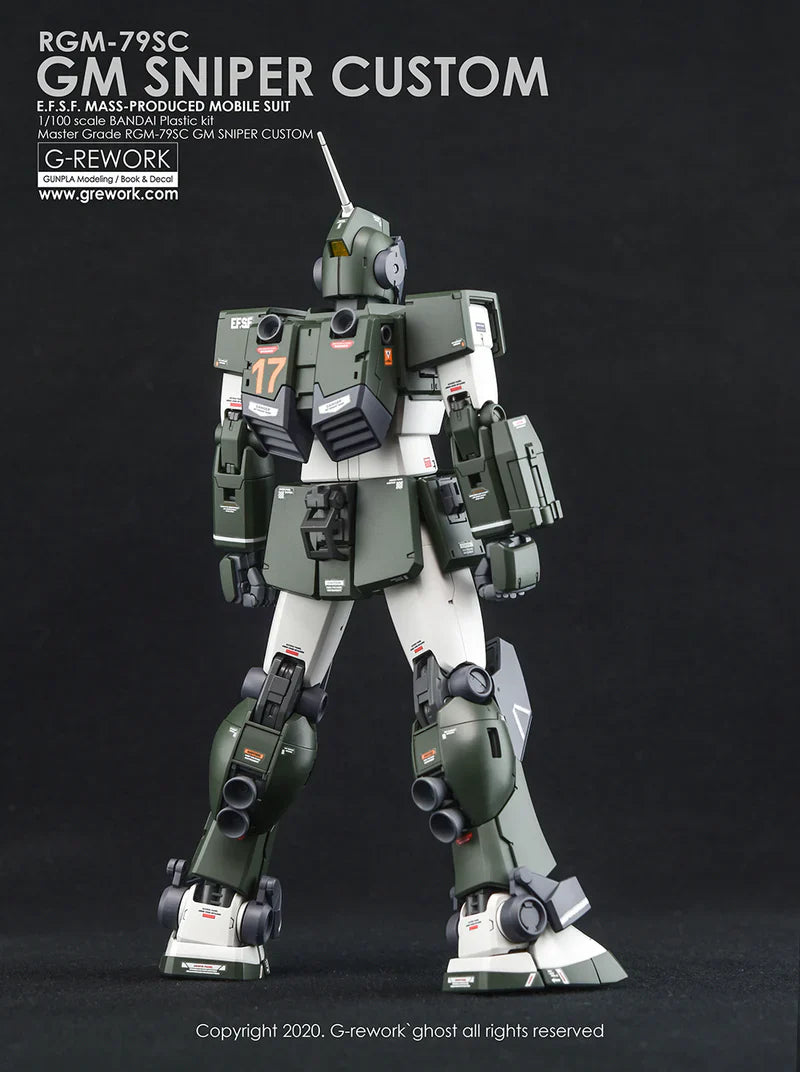 G-Rework 1/100 MG RGM-79SC GM Sniper Custom Decals