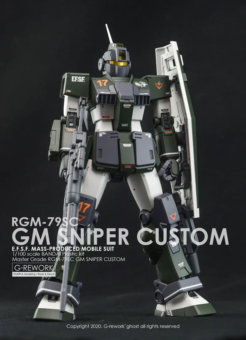 G-Rework 1/100 MG RGM-79SC GM Sniper Custom Decals