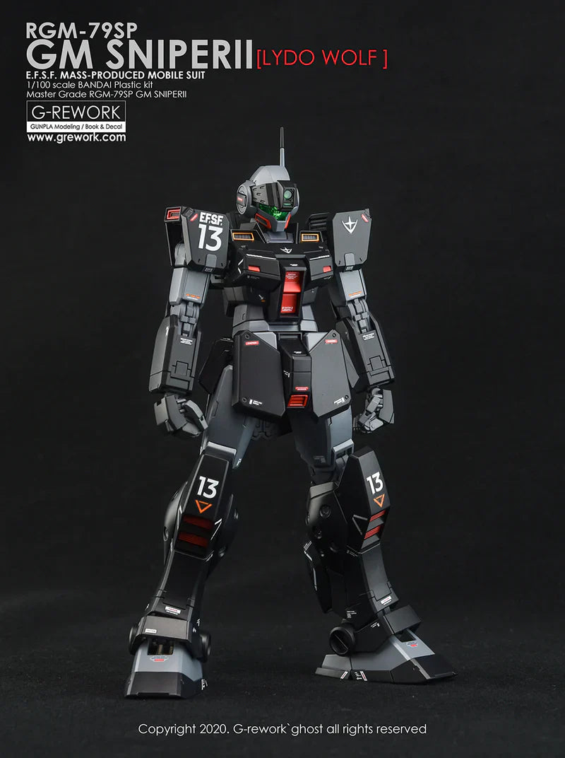 G-Rework 1/100 MG RGM-79SC GM Sniper Lydo Wolf Custom Decals