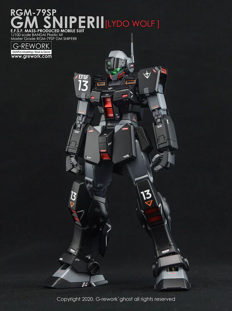 G-Rework 1/100 MG RGM-79SC GM Sniper Lydo Wolf Custom Decals