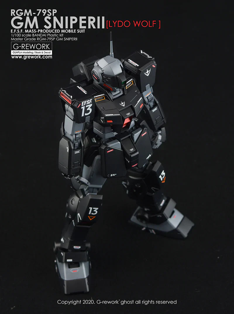 G-Rework 1/100 MG RGM-79SC GM Sniper Lydo Wolf Custom Decals