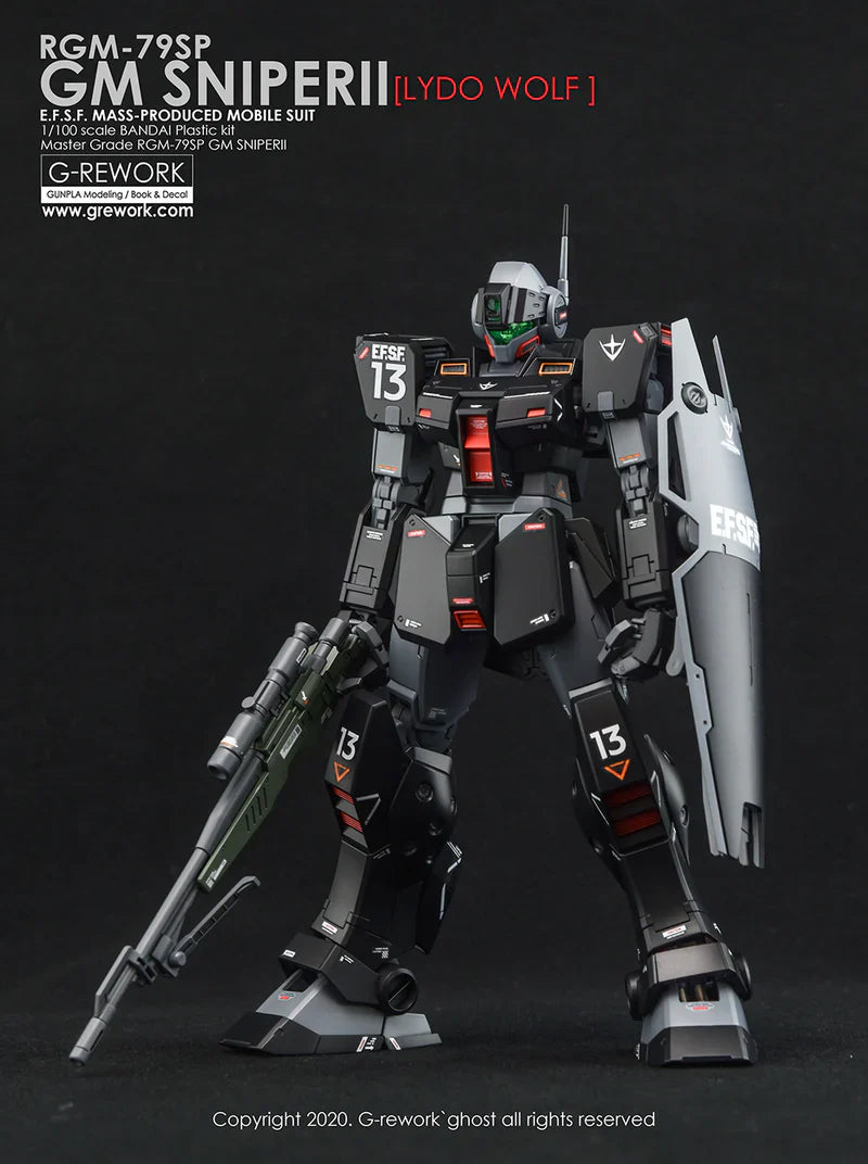 G-Rework 1/100 MG RGM-79SC GM Sniper Lydo Wolf Custom Decals