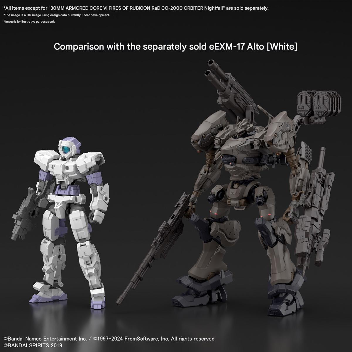Bandai 30MM Armored Core VI Fires of Rubicon RaD CC-2000 Orbiter Nightfall