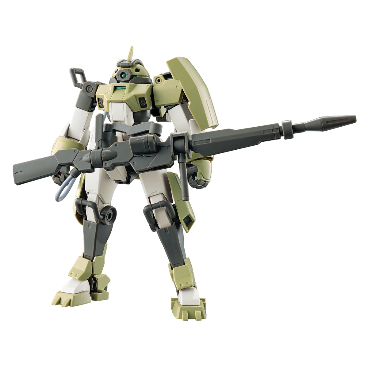 Model kit of a robot with a white background