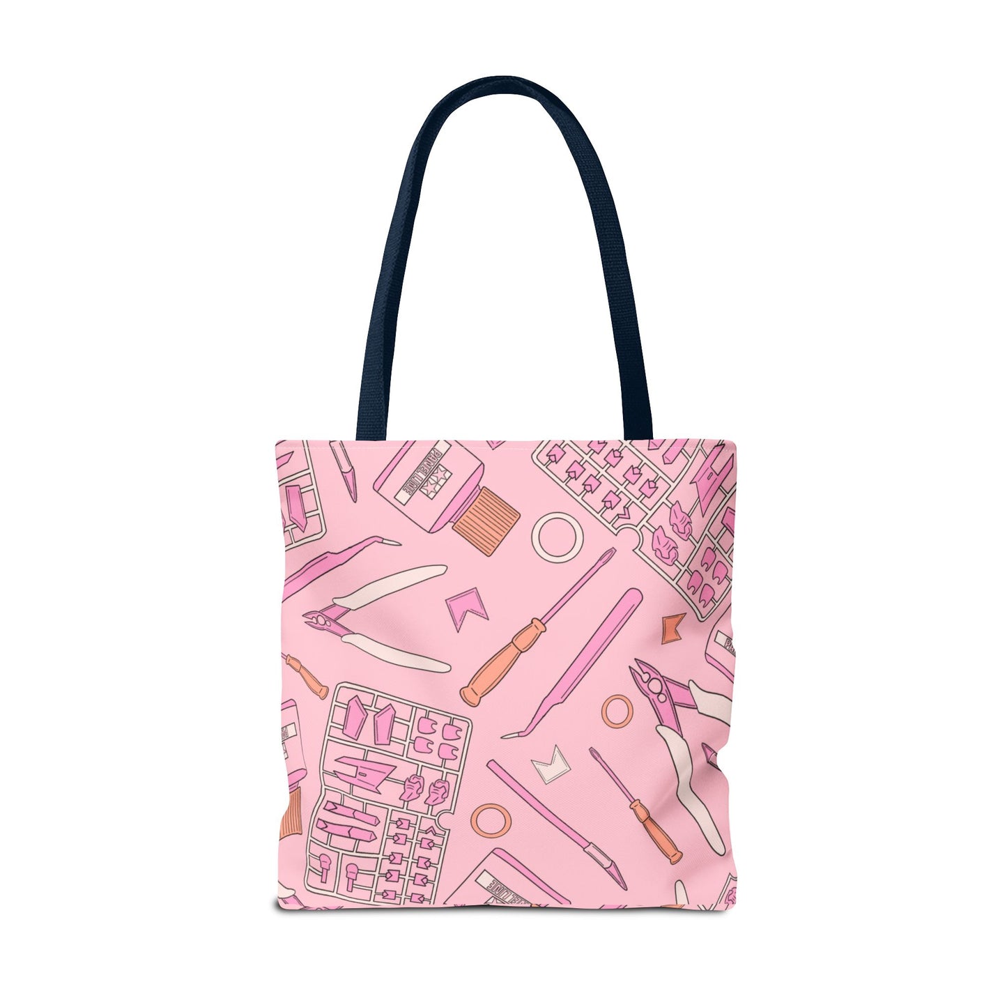 Artrovo Gundam Model Tools Pattern Tote Bag – Pastel Hobby Artist AOP Shopper