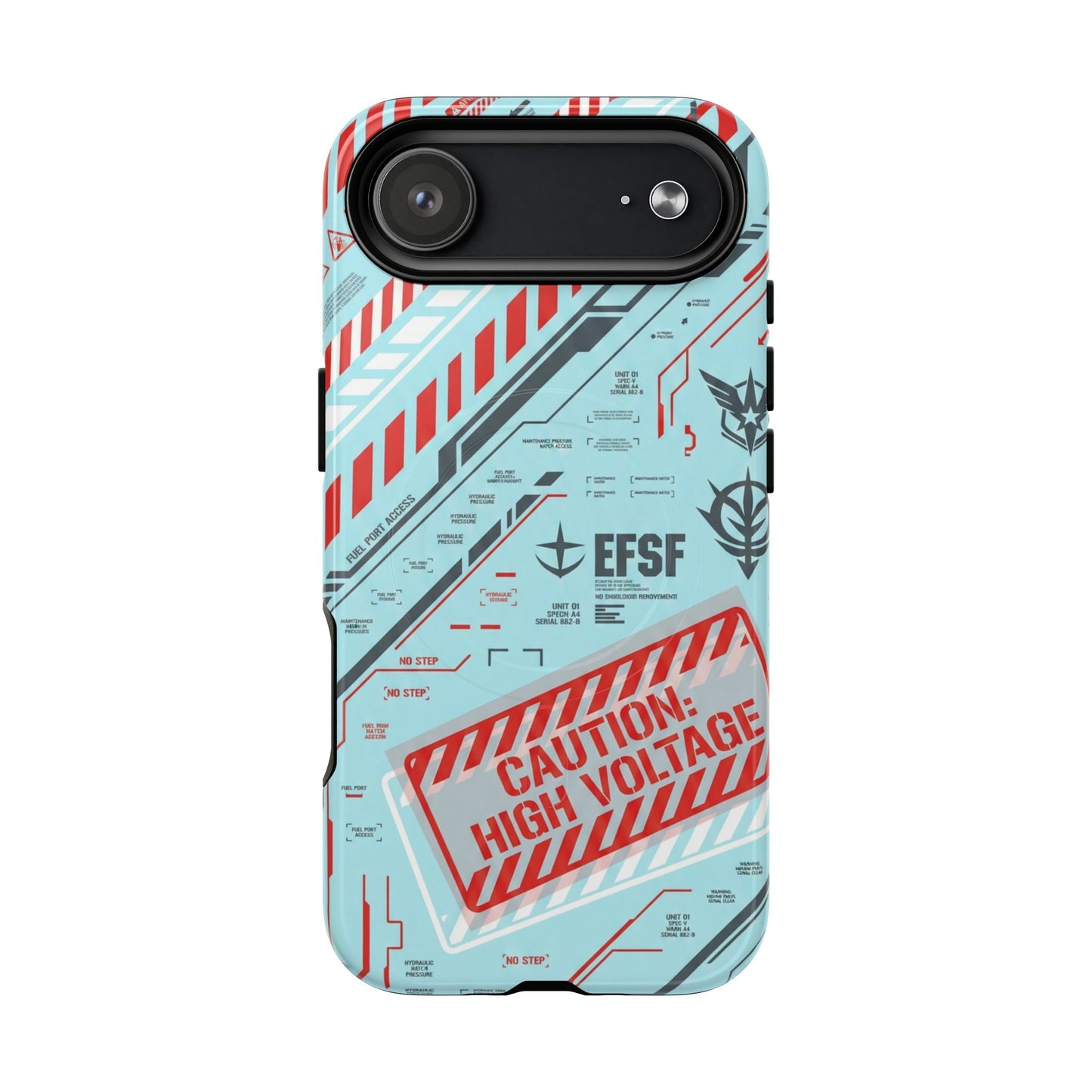 Artrovo Gundam MagSafe iPhone Case — Waterslide Decal Sheet Design