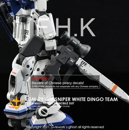G-Rework 1/100 MG RGM-79SP GM Sniper II [White Dingo] Custom Decals