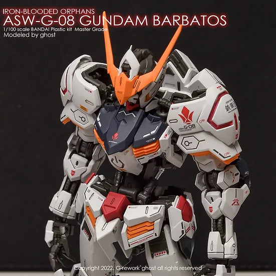 G-Rework 1/100 MG Barbatos Custom Decals - Artrovo Gundam