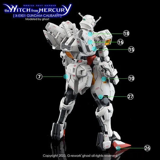 G-Rework 1/144 Gundam Calibarn Custom Decals - Artrovo Gundam