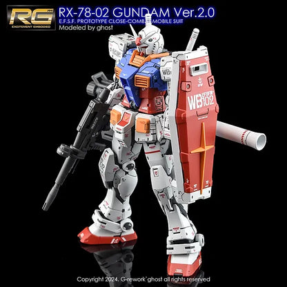 G-Rework 1/144 RG RX-78-2 Gundam Ver.2.0 Custom Decals - Artrovo Gundam