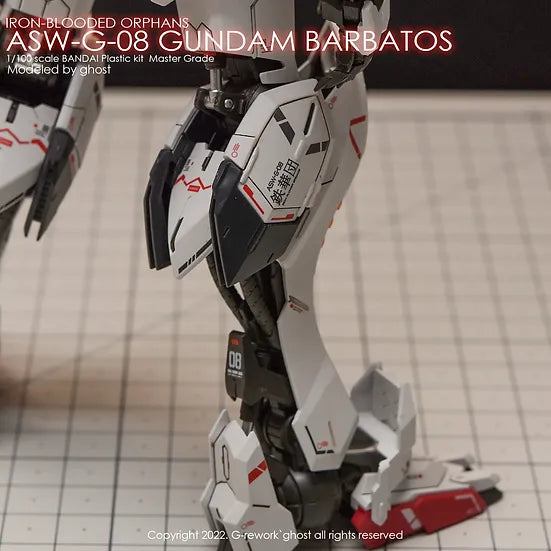 G-Rework 1/100 MG Barbatos Custom Decals - Artrovo Gundam