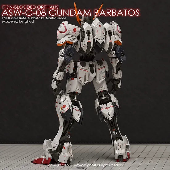 G-Rework 1/100 MG Barbatos Custom Decals - Artrovo Gundam