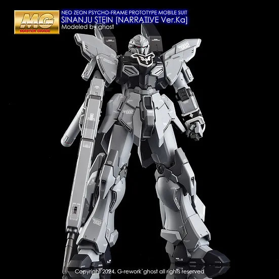 G-Rework 1/100 MG Sinanju Stein Narrative Ver.Ka Custom Decals - Artrovo Gundam