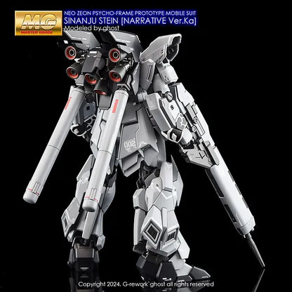 G-Rework 1/100 MG Sinanju Stein Narrative Ver.Ka Custom Decals - Artrovo Gundam