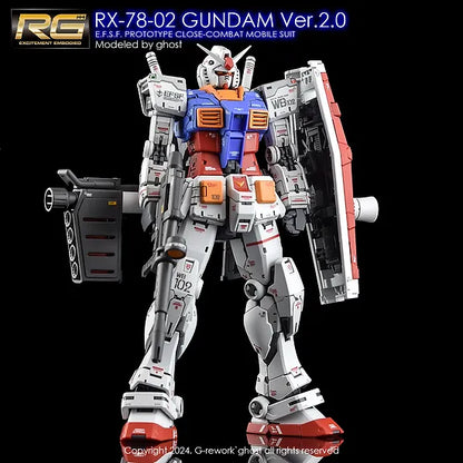 G-Rework 1/144 RG RX-78-2 Gundam Ver.2.0 Custom Decals - Artrovo Gundam