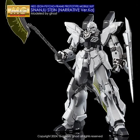 G-Rework 1/100 MG Sinanju Stein Narrative Ver.Ka Custom Decals - Artrovo Gundam