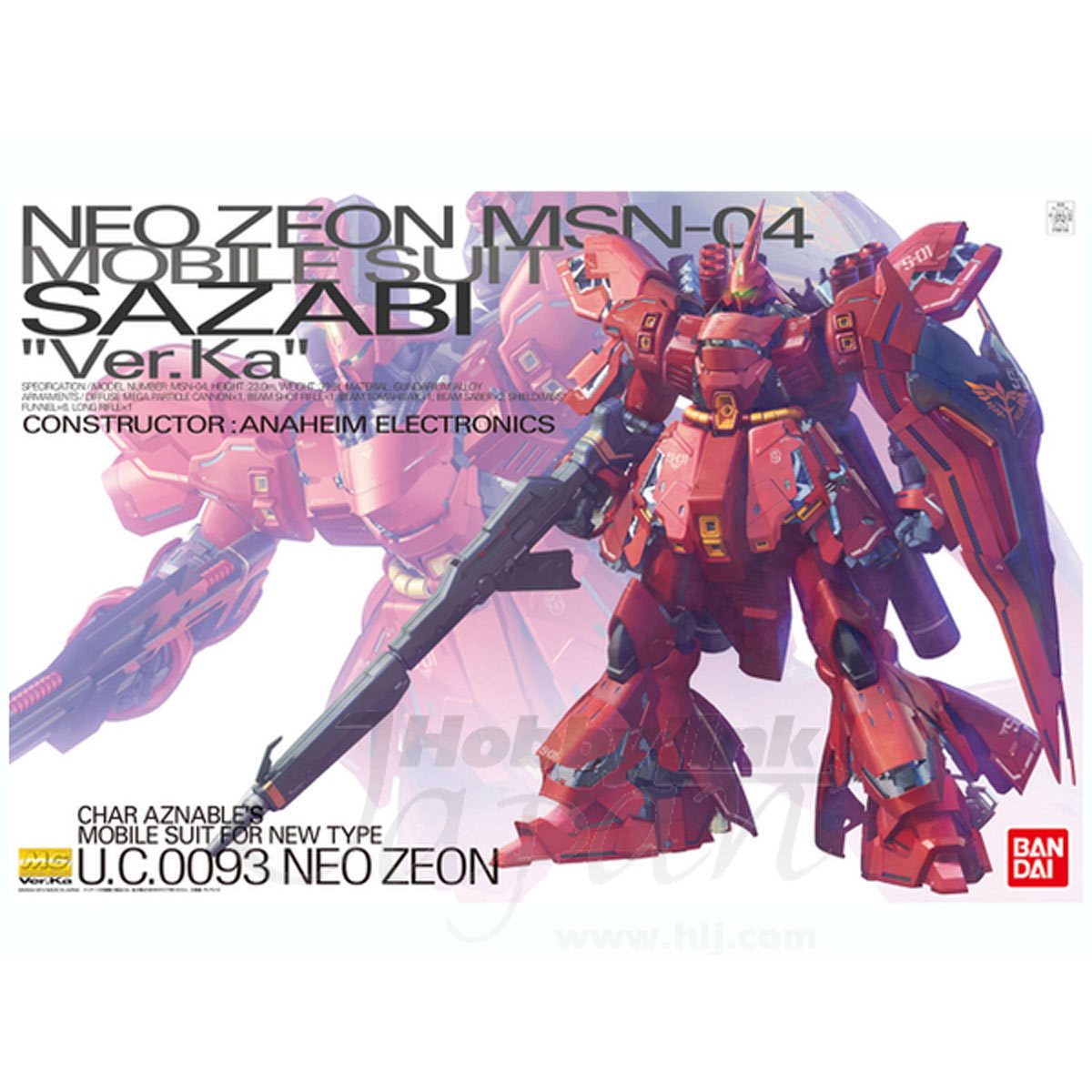 1/100 MG MSN-04 Sazabi Ver. Ka - Artrovo Gundam