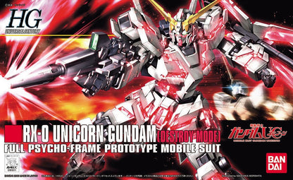 1/144 HGUC RX-0 Unicorn Gundam Destroy Mode - Artrovo Gundam