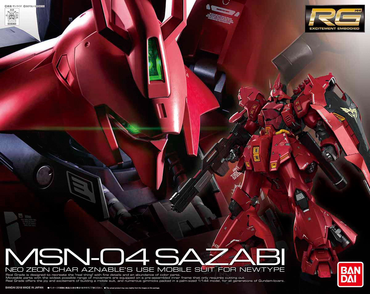 1/144 RG Sazabi - Artrovo Gundam