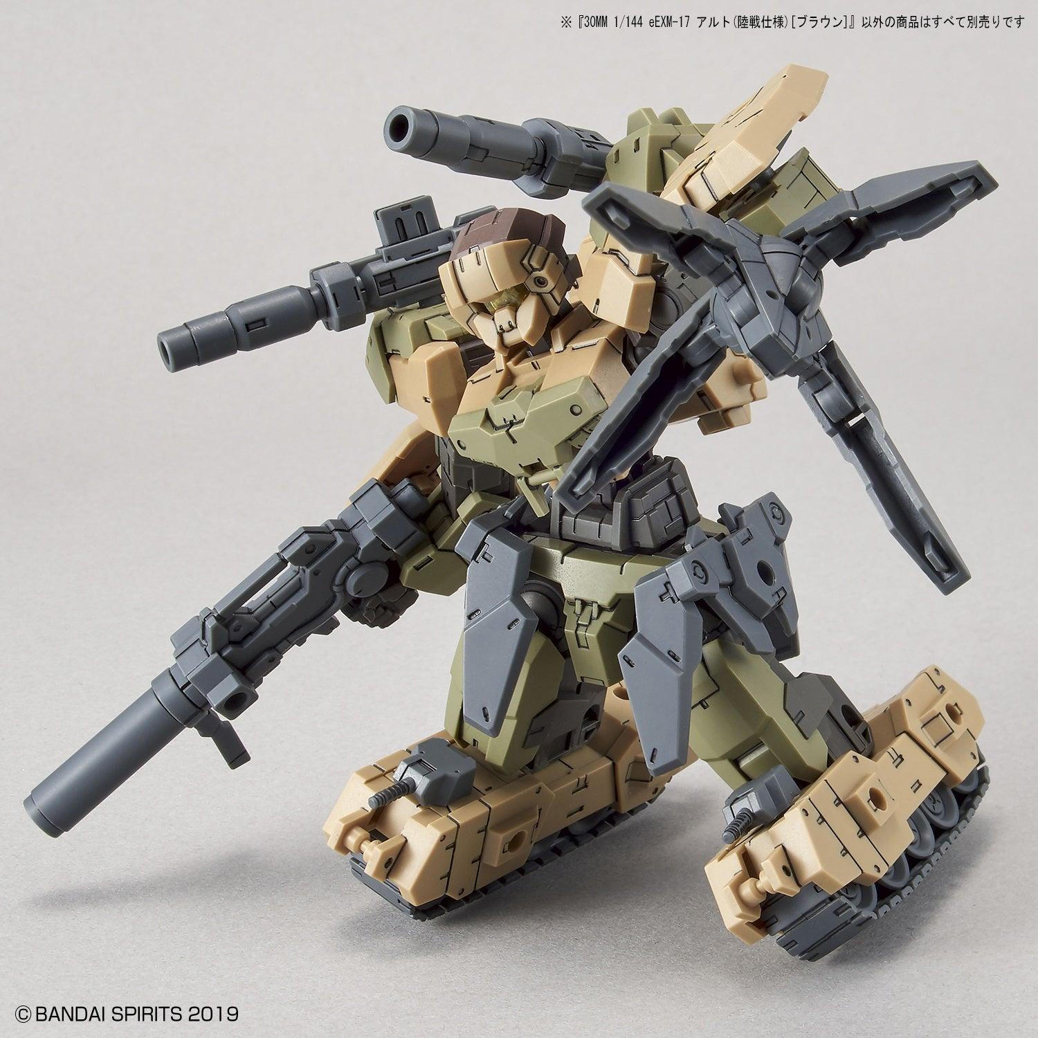 Bandai 1/144 30MM eEXM-17 Alto (Ground Warfare Ver.) (Brown) Model Kit - Image 7 of 11