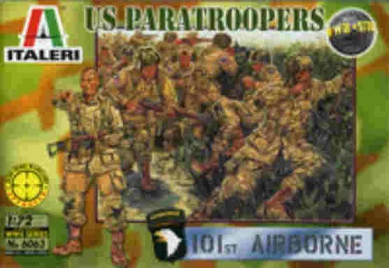 Italeri 1/72 Ww-ii U S Paratroopers Model Kit — box art