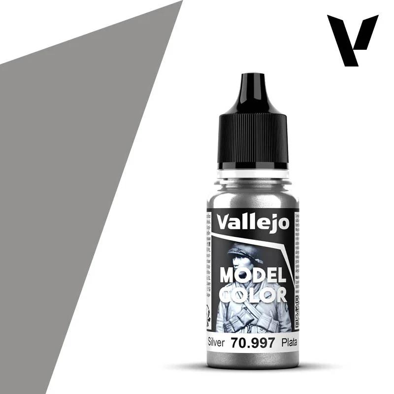 Vallejo Color Metallic Silver 6pk — product photo