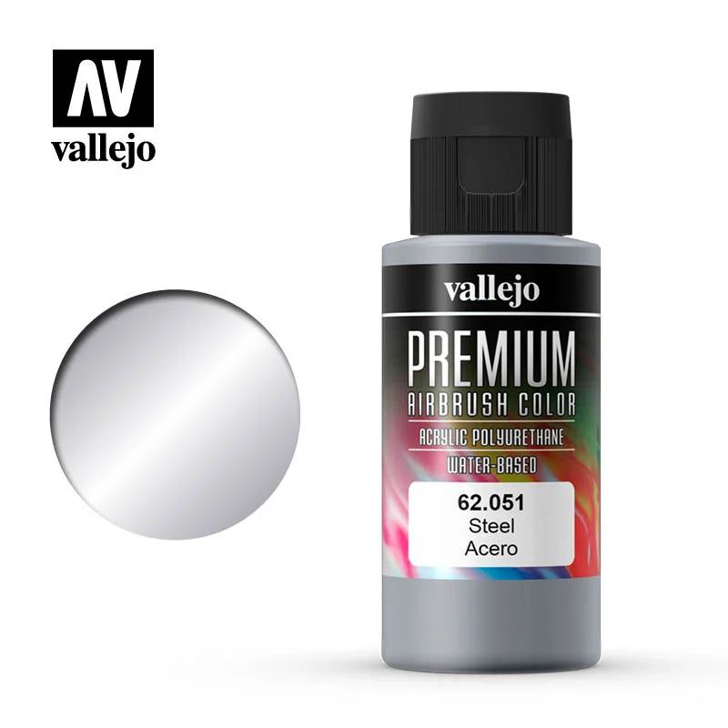 Vallejo Premium Color Steel 60ml 1pc — product photo