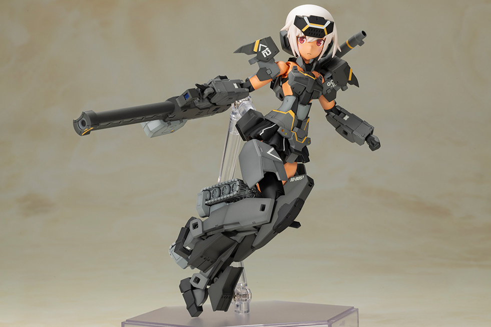 Kotobukiya Frame Arms Girl Gourai-Kai (Black) w/ FGM148 Type Anti-Tank Missile Model Kit - Image 12 of 15