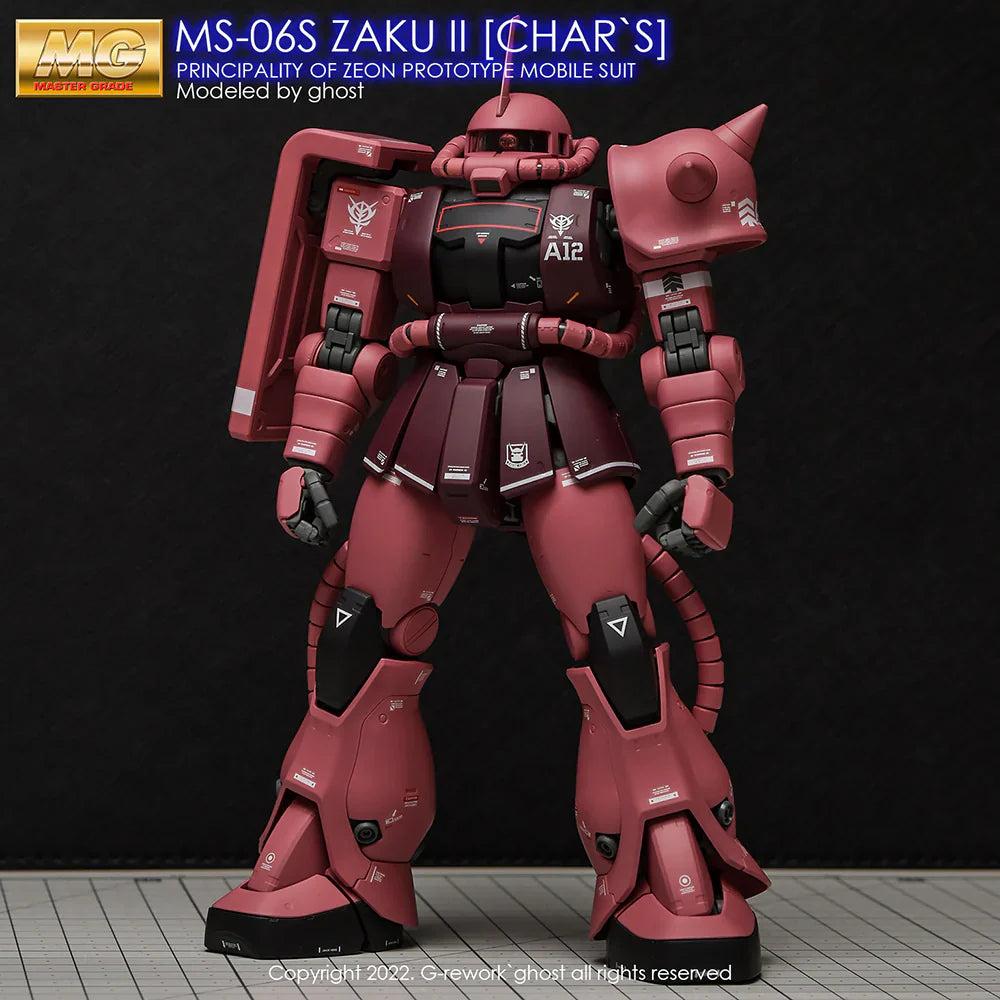 G-Rework 1/100 MG Char’s Zaku II 2.0 Custom Decals - Image 3 of 11