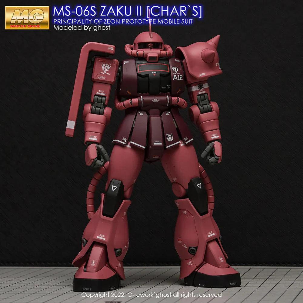 G-Rework 1/100 MG Char’s Zaku II 2.0 Custom Decals - Image 4 of 11