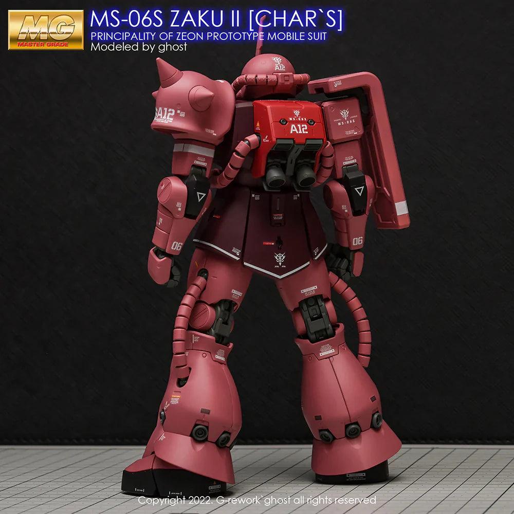 G-Rework 1/100 MG Char’s Zaku II 2.0 Custom Decals - Image 6 of 11