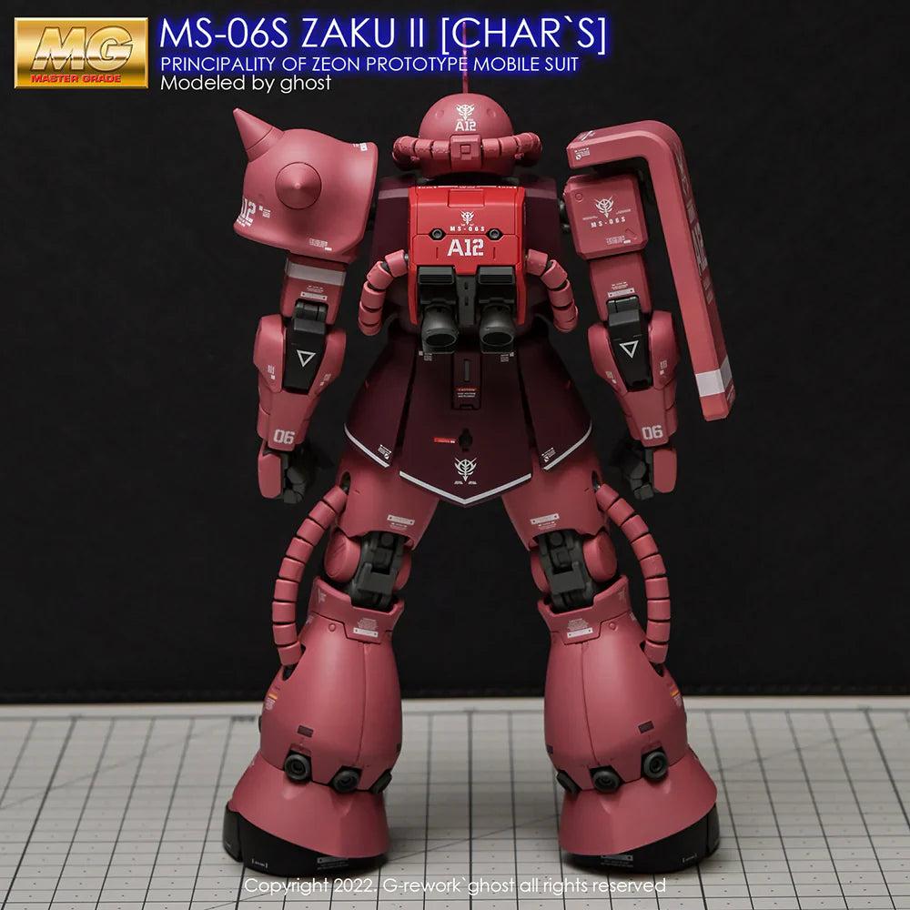 G-Rework 1/100 MG Char’s Zaku II 2.0 Custom Decals - Image 7 of 11