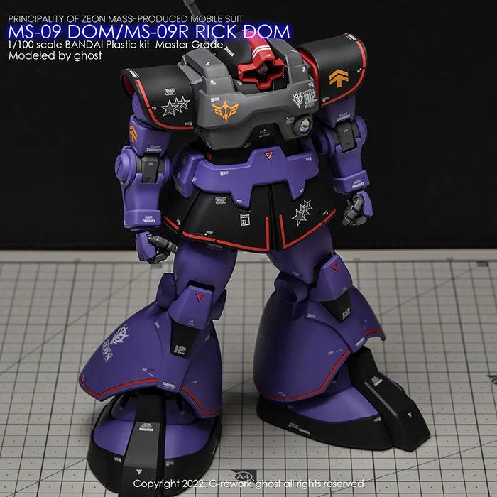 G-Rework 1/100 MG Dom 1.5/Rick Dom 1.5 (Select) Custom Decals
