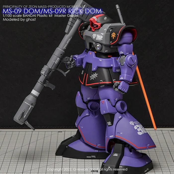 G-Rework 1/100 MG Dom 1.5/Rick Dom 1.5 (Select) Custom Decals